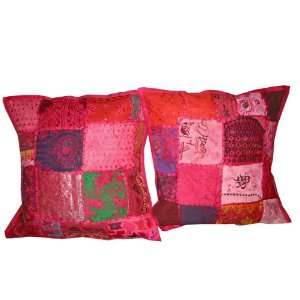   Work Sari Toss Pillow Cushion Covers 