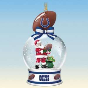  Indianapolis Colts Snow Globe Ornament Collection