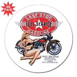  3 Lapel Sticker (48 Pack) Last Stop Full Service Gasoline 