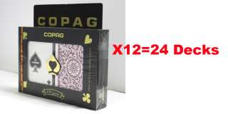 12 Sets COPAG Plastic Playing Card Poker Regular G/B  