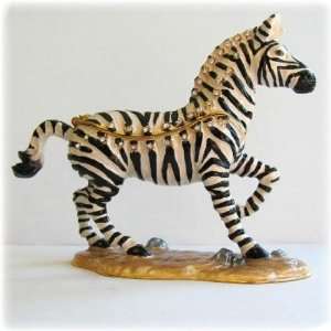  Zebra Figurine is a Box Set with Swarovski Crystals 