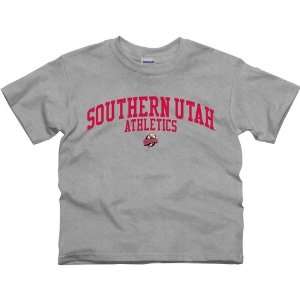   Southern Utah Thunderbirds Youth Athletics T Shirt   Ash Sports