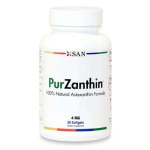  PURZANTHIN Natural Astaxanthin Formula  30 Softgels. Made 