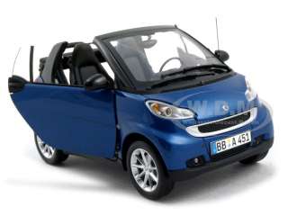   new 1 18 scale diecast model of 2007 smart for two cabrio die cast car
