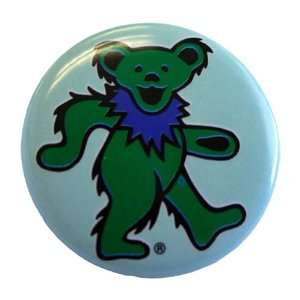  Grateful Dead   Green Bear Button: Sports & Outdoors