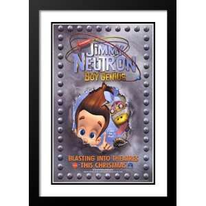  Jimmy Neutron Boy Genius 32x45 Framed and Double Matted 