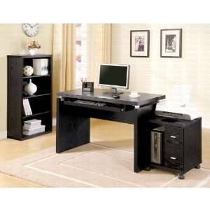  Black Finish Computer Desk