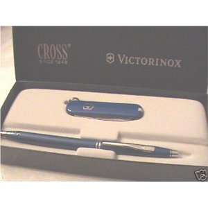  Cross Century Classic Blue Pen with Victorinox Pocket 