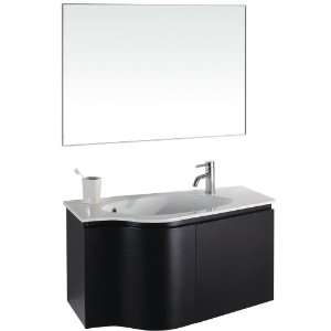 Wyndham WC V12063 Wood Wall Mounted Bathroom Vanity + Countertop Combo