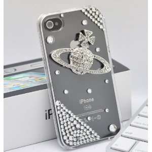  Smile Case 3D Saturn Planet Crystalized Rhinestone Bling 