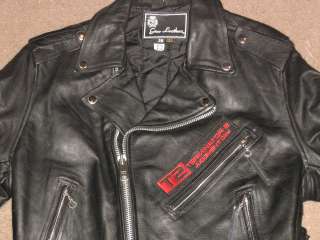   TERMINATOR 2 JUDGMENT DAY LEATHER CREW JACKET SMALL movie promo  