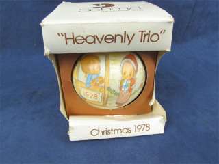 Schmid Hummel Heavenly Trio Christmas Ornament 1978  