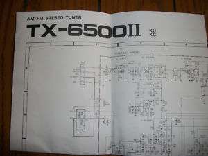 Vintage TX 6500II Pioneer AM/FM Stereo Tuner Schematics  