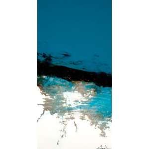  GreenBox Art and Culture Turquoise Vertical Line Series 