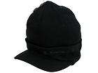 Mens Ben Sherman Peaked Winter Beanie Hat Cap Black