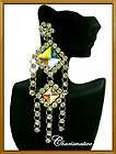 Swarovski Crystal GLAM Drag Queen Pageant Heart Earring items in 