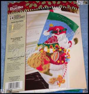 Bucilla SANTA SAYS HELLO Stocking Felt Christmas Kit   Mary Engelbreit 