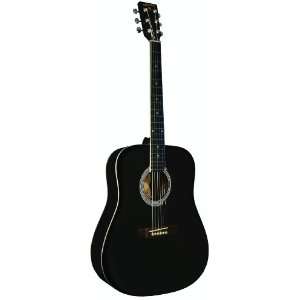  INDIANA Scout Deluxe S SCOUT BK Acoustic Guitar   Black 