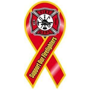  Support Firefighters 8 Ribbon Car Magnet Automotive