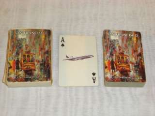 Vintage DELTA AIR LINES San Francisco 52 PLAYING CARDS  