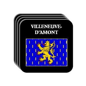 Franche Comte   VILLENEUVE DAMONT Set of 4 Mini Mousepad Coasters