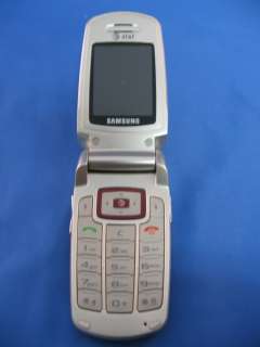 Samsung A127 AT&T GO PHONE Red Prepaid Flip Phone 607375034472  
