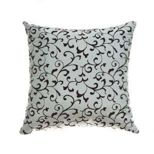  Sava 18 Pillow in Blue / Chocolate: Home & Kitchen