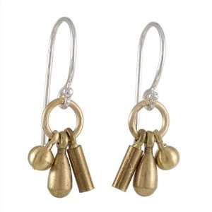  SATOMI STUDIO  Cluster Earrings in Brass Jewelry