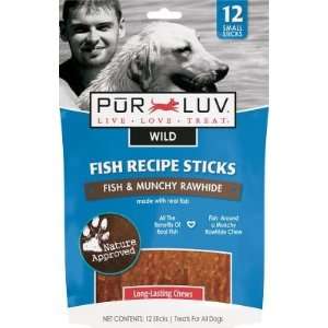    Hunting Pur Luv Fish Recipe Sticks Dog Treats