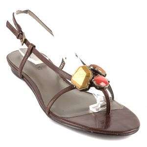 Alfani Salinas Womens Shoes Flat Thong Sandals Brown 10  