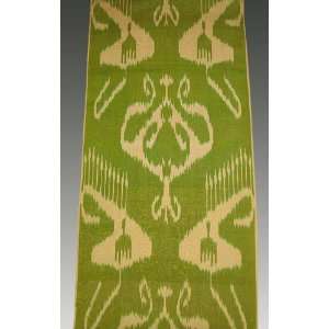 3 Yards of Original Handmade Uzbek Silk Ikat Adras Fabric 
