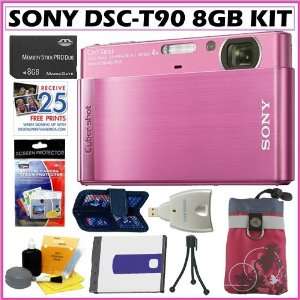  Sony Cyber shot DSC T90/P 12 MP Digital Camera in Pink 