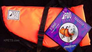 fido float SMALL YELLOW dog life jacket, pet lifejacket  