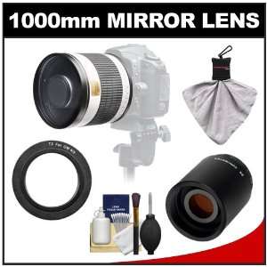  Samyang 500mm f/6.3 Mirror Lens (White) with 2x 