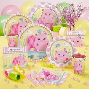  Hippo Pink Baby Shower Deluxe Party Pack for 8: Toys 
