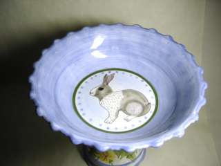 Super Danna Cullen Meadow Bunny Large Footed Compote  