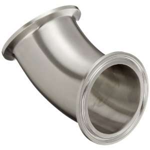 Parker Sanitary Tube Fitting, 316L Stainless Steel, 45 Degree Elbow, 1 