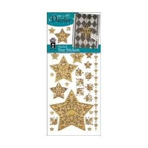  Dazzles Stickers   Gold Stacked Star Arts, Crafts 