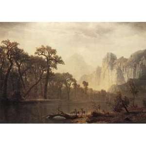  In The Yosemite Valley by Albert Bierstadt. Size 40 