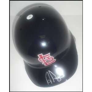   Albert Pujols Autographed/Hand Signed Cardinals Batting Helm: Sports