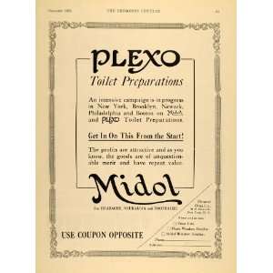  1921 Ad General Drugs Plexo Toiletry Midol Pain Relief 
