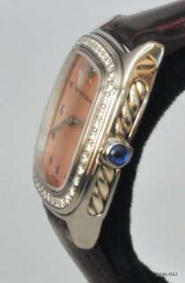 New $3600 DAVID YURMAN Pink MOP Diamond Pink Sapphire Watch SALE 