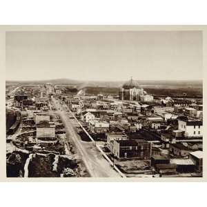  1926 Amos Town Northern Quebec Province Birds Eye View 