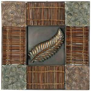  Graphics International Metal Wall Décor with Tied Bamboo 