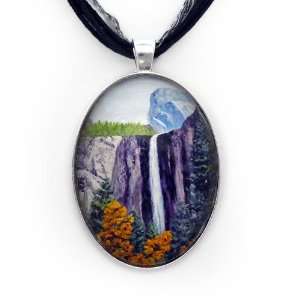    Bridalveil Falls in Yosemite Handmade Fine Art Pendant Jewelry