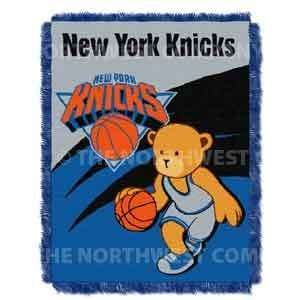    NBA New York Knicks Baby Afghan / Throw Blanket