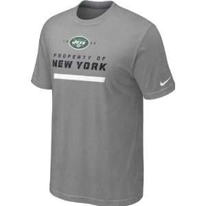  New York Jets Heathered Grey Nike Property Of T Shirt 