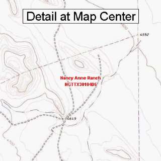USGS Topographic Quadrangle Map   Nancy Anne Ranch, Texas (Folded 