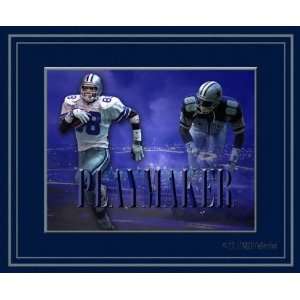  Michael Irvin Dallas Cowboys   Playmaker   16x20 Collage 