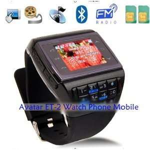 band dual card dual standby compass watch mobile phone Avatar ET 2 New 